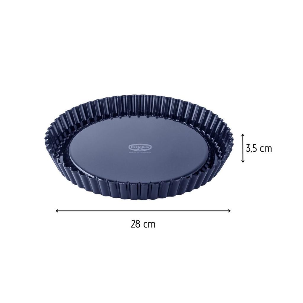 Pie Dish 28 Cm with Enamelled Quartz Coating Dr.Oetker Back Liebe Ref. 2370