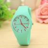 Women's Ultra-Thin Silicone Fashion Watch, Quartz Movement, Candy Color, Geneva Design