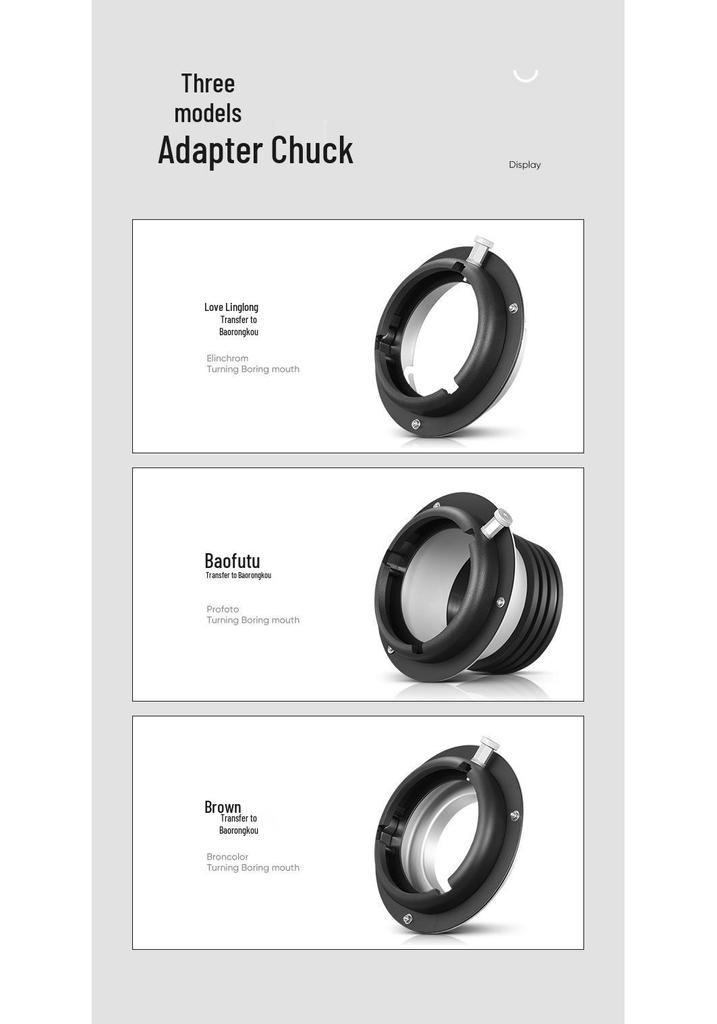 Bronica Flash Holder Adapter Ring for BaoFutou Ailinglong Mount