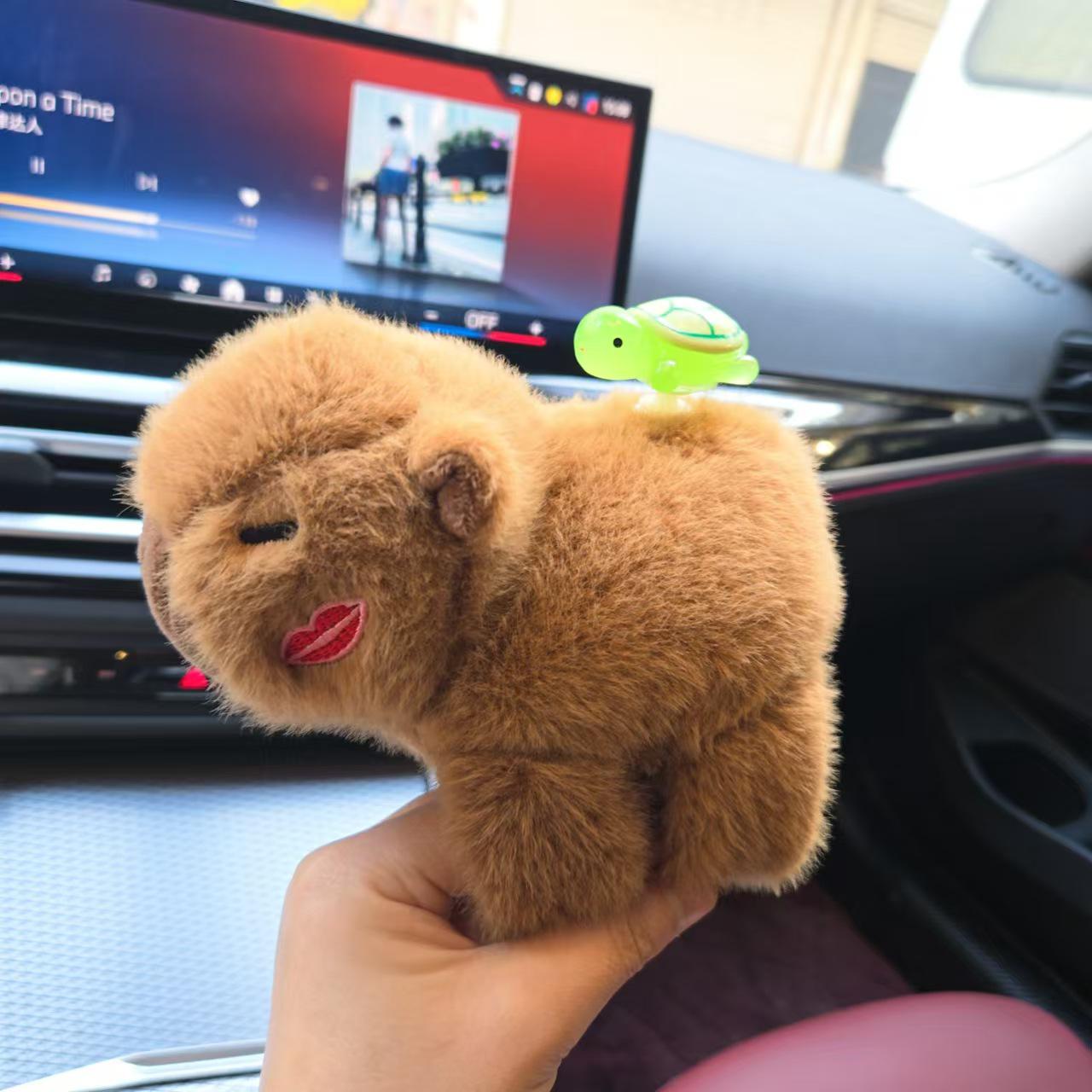 

Capybara Glow Resin Turtle Wrist Plush Toy for Girls