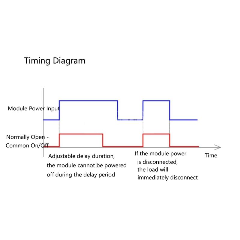 Easy Wiring Adjustable Time Delay Relaying Module 5V/12V Control Voltages Monostable Operation Up To 60Second Ranges