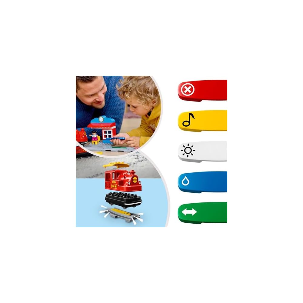 LEGO DUPLO Train Set Push and Go Deluxe Toy for Kids Age 1.5 to 5 Building Blocks Educational Gift 10874