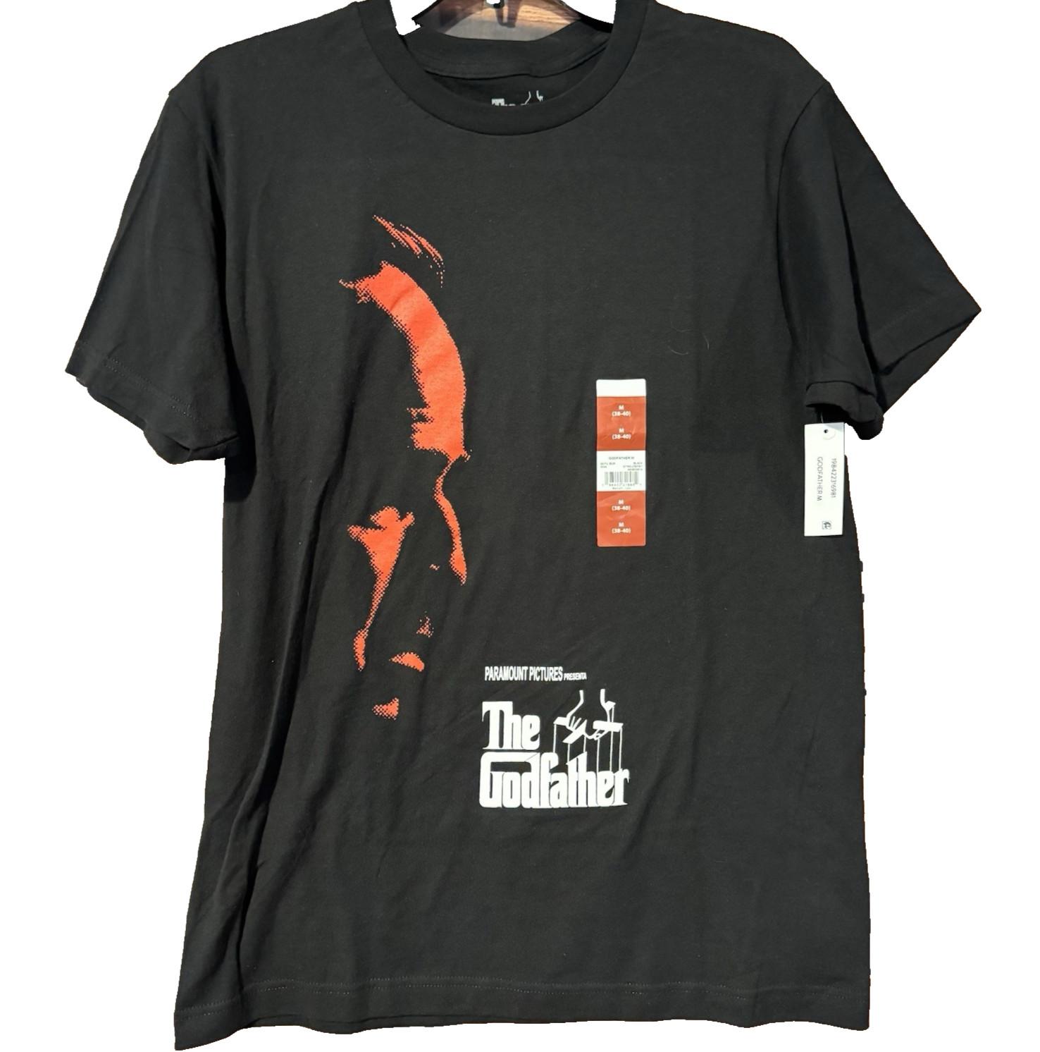 The Godfather Mens Black Graphic Marlon Brando Movie Promo Tee Size M Unisex T-Shirt XXXXL