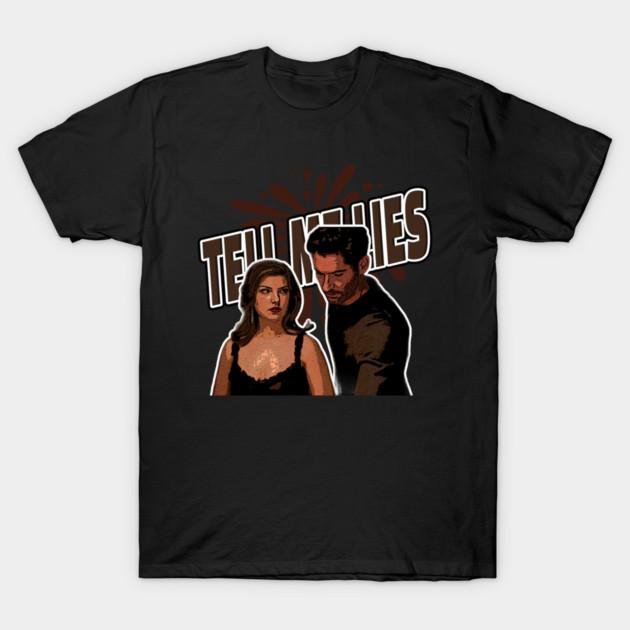 

TV drama Lucifer Morningstar & Chloe Decker 100%cotton Unisex O-neck shirt 2026 summer New Men Y2k Short Sleeve Tshirt fan gift 5XL різнокольоровий
