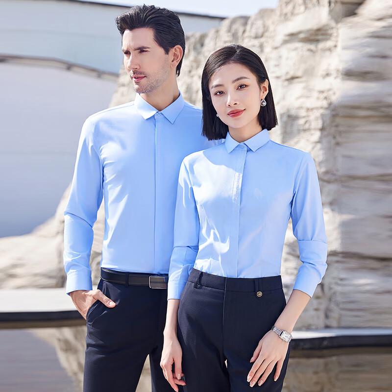 Teluoman Unisex New Chinese Style Long Sleeve Work Shirt L