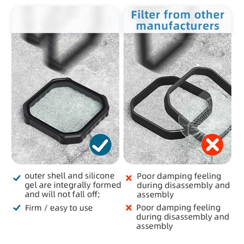 Multiple Density Lens Filters CPL ND8 ND16 ND32 For Outdoor Shootings Waterproof High Claritys Opticals Glass For Action Cameras