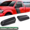 GRAND ORANGE 2 Peças Tampas de Espelho Retrovisor Compatíveis com Ford F150 2009-2014, 9L3Z17D743BAPTM, 9L3Z17D742BAPTM, Preto Primer Lado Esquerdo e Direito Espelho Retrovisor