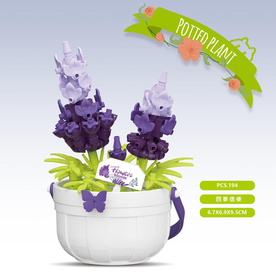 

Сделай сам Миниатюрная корзина с цветами Конструктор Микрокирпичики Развивающие игрушки для детей День матери Новогодний декор Садовые игрушки No box