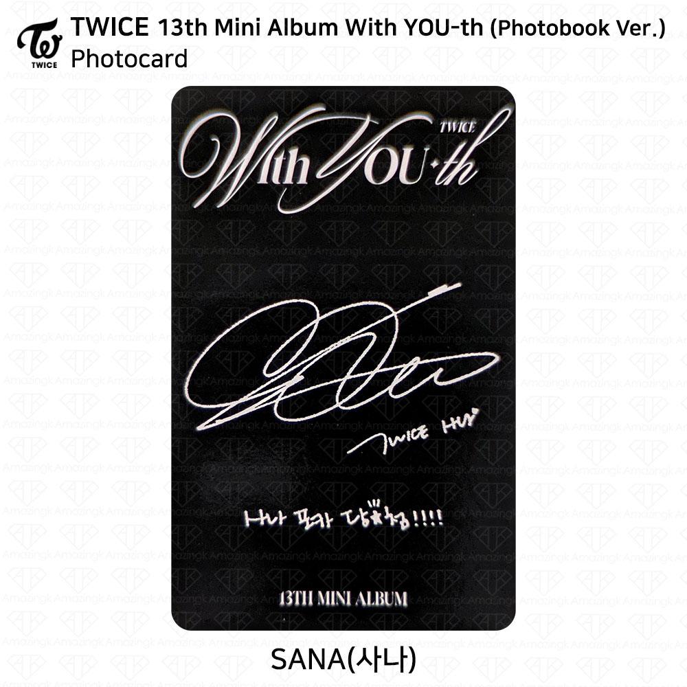 Twice 13th Mini Album With YOU-th Youth Photocard Poster Film Sticker Sana KPOP K-POP