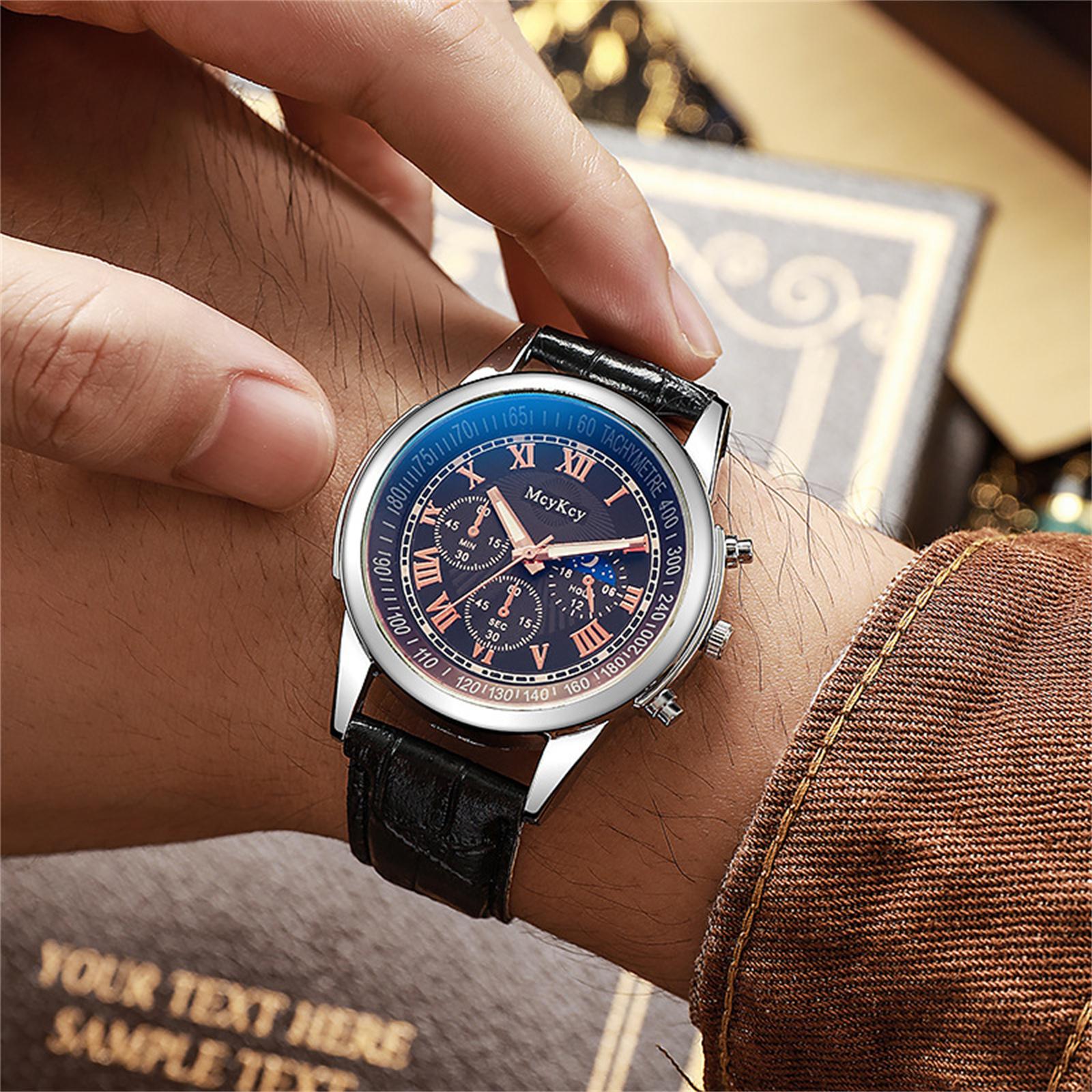 

Men s Waterproof Luminous Running Alarm Clock Watch One Size чёрный