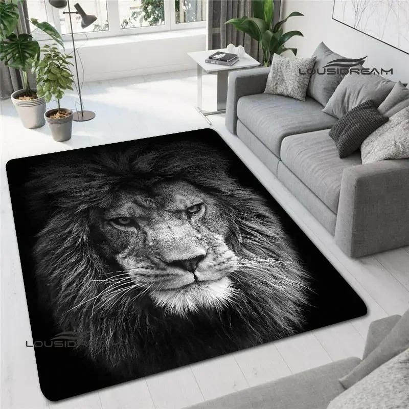 3D Lion Printed Carpet non-slip Carpet kitchen mats for floor decoracion anime rug Fashion yoga mat bedroom decor birthday gift