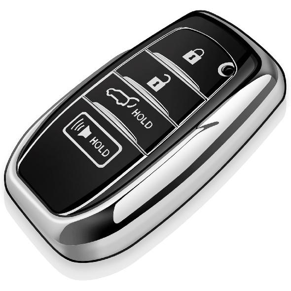 Tukellen for Toyota Key Fob Cover Soft TPU Full Protection Key Case fit for 2025-2026 Camry 4Runner -2026 Venza, Land Cruiser, Grand Highlander,