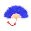 Feather Folding Fan Japanese Sweet Fairy Girl Dark Gothic Court Dance Hand Fan Art Craft Gift Wedding Party Decoration
