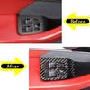 Carbon Fiber Window Lift Switch Button Decor Sticker For Jaguar F-TYPE 2013-22