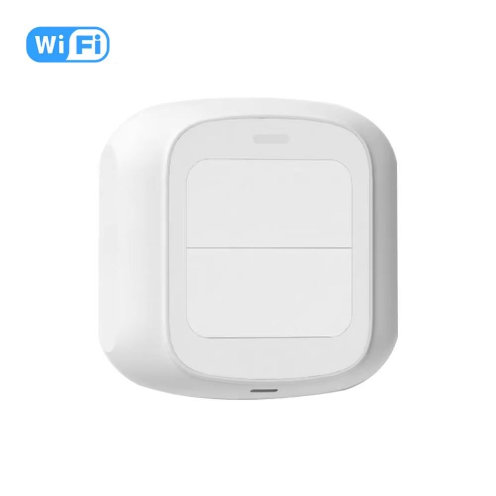 

Новый беспроводной 2-клавишный 6-сценарный переключатель Tuya ZigBee/WiFi, кнопочный контроллер, работающий от батарей, для сценариев автоматизации устройств Tuya