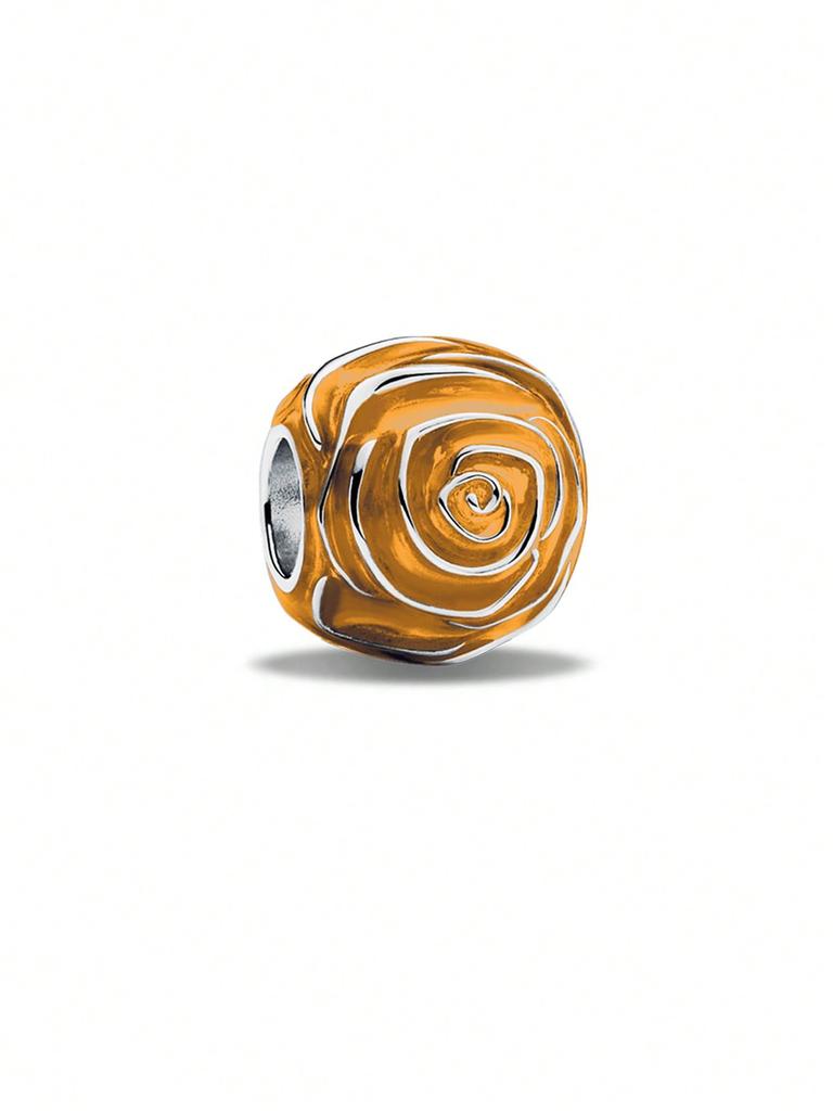Charms Plata Colored Roses Beads Charm Copper Plated Fit Charms Copperoriginal Bracelet For Jewelry Making Diy Charm