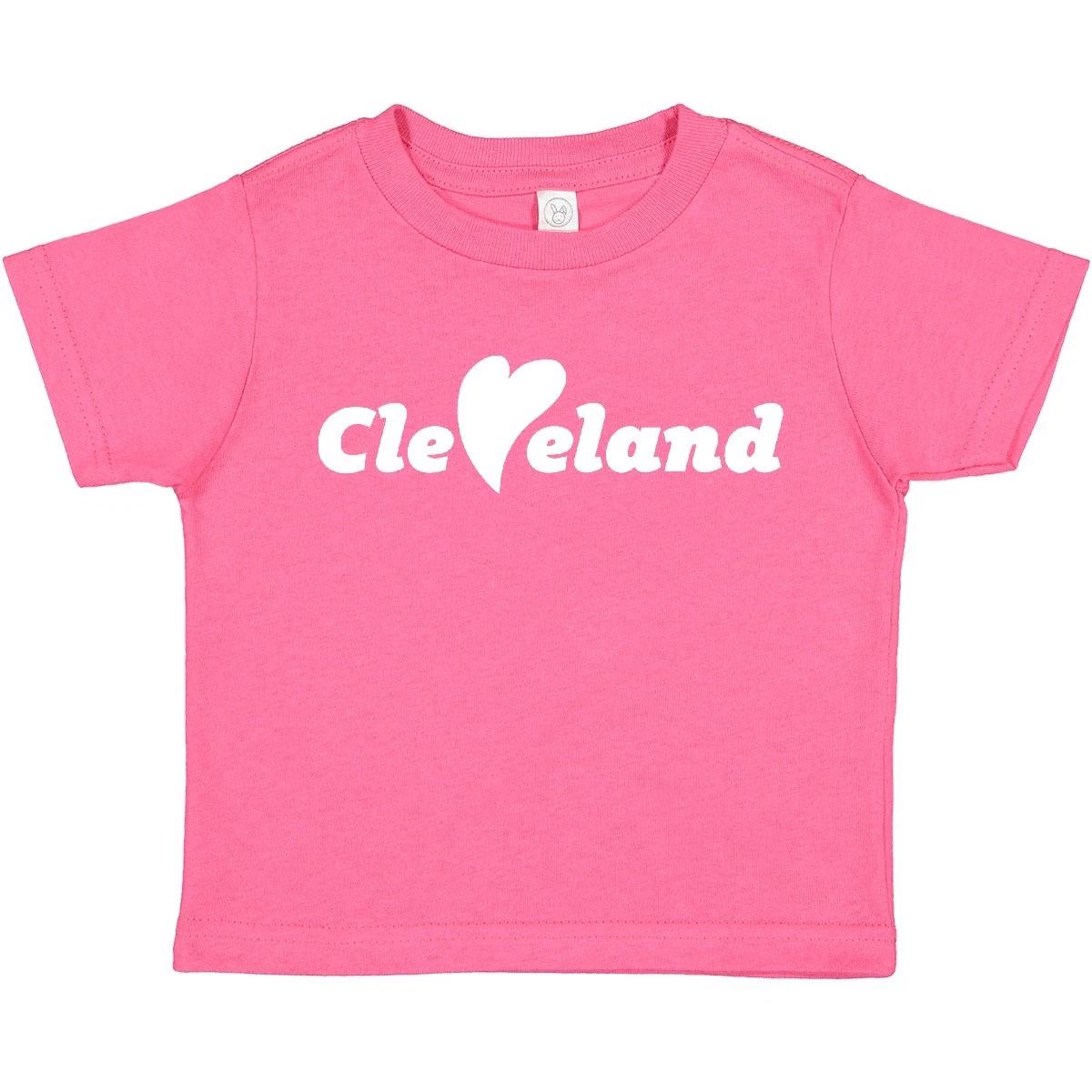 Inktastic Cleveland Heart Solid White Toddler T-Shirt Ohio Love City Browns Kid 130