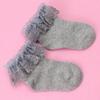 Newborn Baby Girl Solid Color Breathable Cotton Elastic Princess Lace Socks
