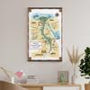 bandmopt Map of Ancient Egypt Canvas Poster Wall Art Decor Print Picture Paintings for Living Room Bedroom Decoration 08x12inch(20x30cm)
