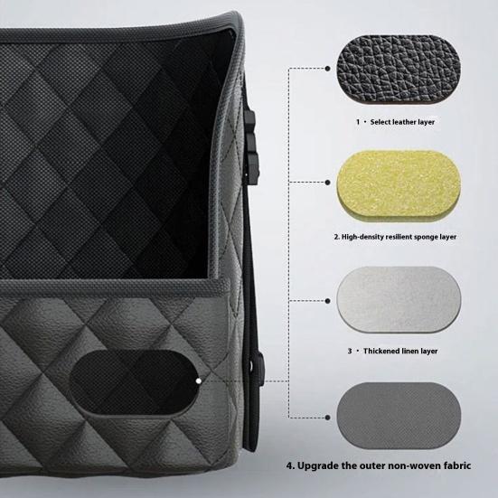 Car Seat Organizer Universal Hanging Storage Bag for Documents Water Bottles Toys Multi--Pocket Travel Tidy Pouch Pocket Fits Most Vehicles
