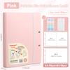 A5 To A4 File Folder With Insert Pages Loose leaf Exam Paper Storage Clip Waterproof Foldable Document Organizer Students