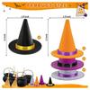 23 PCS Mini Witch Hats Halloween Felt 4 Color Witch Hats Felt Witch Hats Halloween Wine Bottle Party Decoration