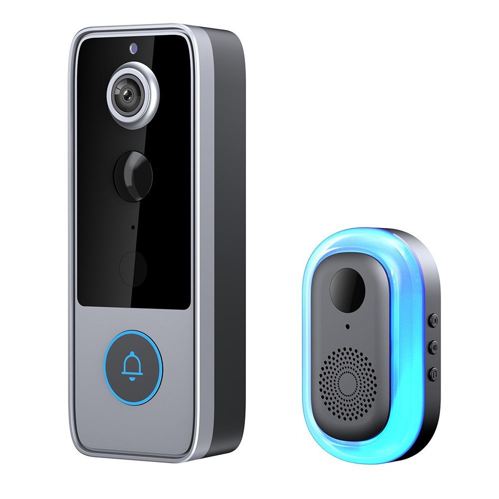 Tuya Smart WiFi Video Doorbell, Wireless Two‑Way Intercom HD Night Vision Remote Home Security Monitor