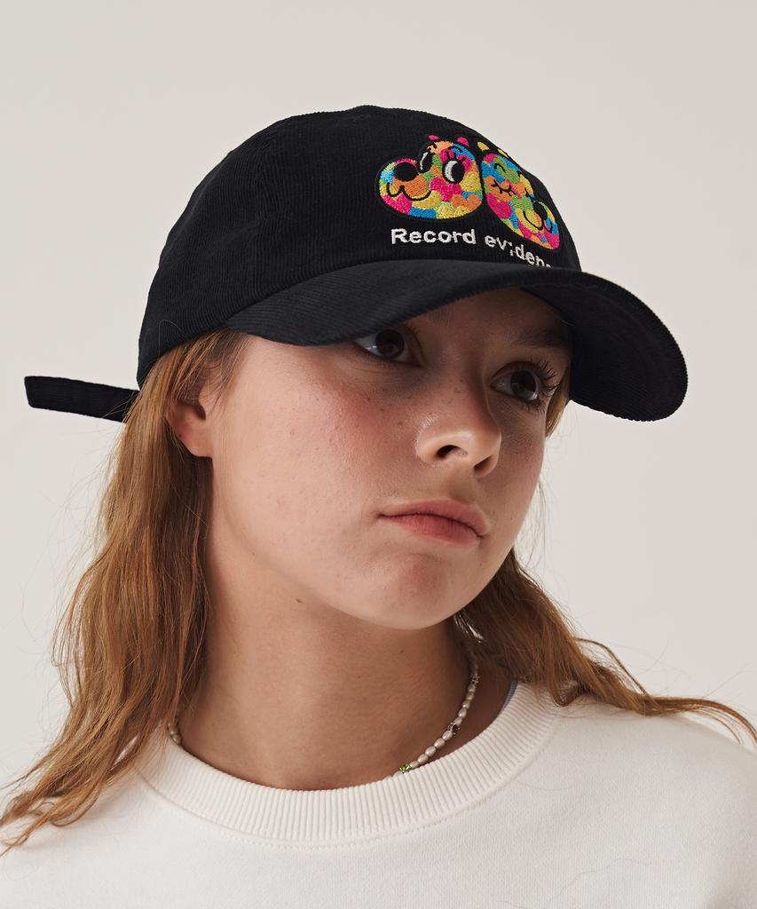 Likkeullou [Likkeullou X Artnom] Rc Rwl Corduroy Ball Cap Black
