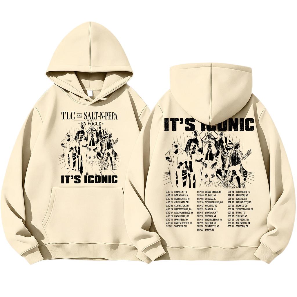 Günlük Rahat Giyim İçin Unisex Hafif Uzun Kollu Baskılı Kapüşonlu Sweatshirt