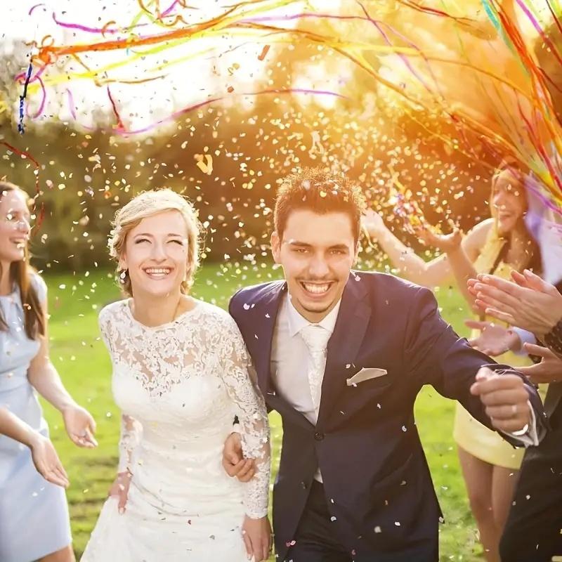 5/10Pcs Party Popper Hand Throw Streamer Confetti Decoration Paper Hand Throw Ribbon for Wedding Celebration Atmosphere Props