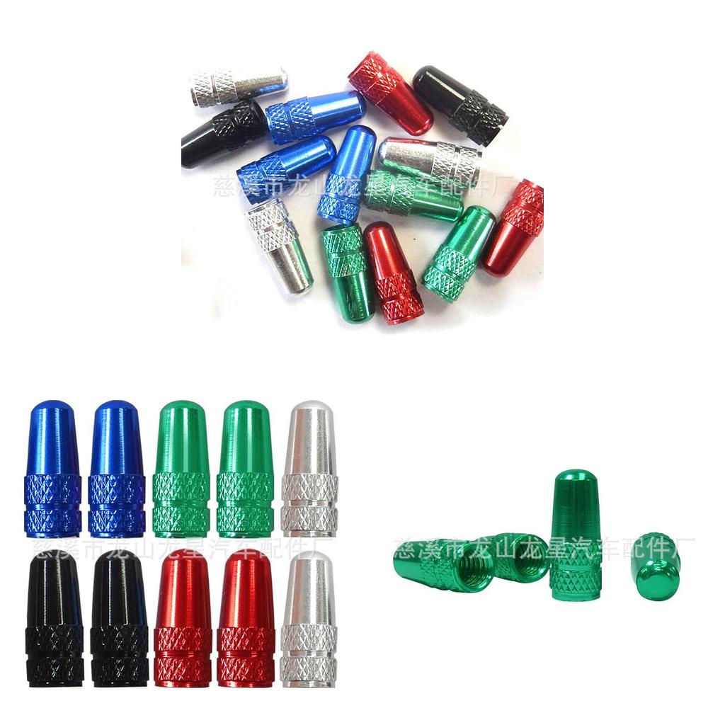Presta Bicycle Valve Cap Cnc Aluminum Alloy Valve Cover For French Valve With Stainless Steel Material