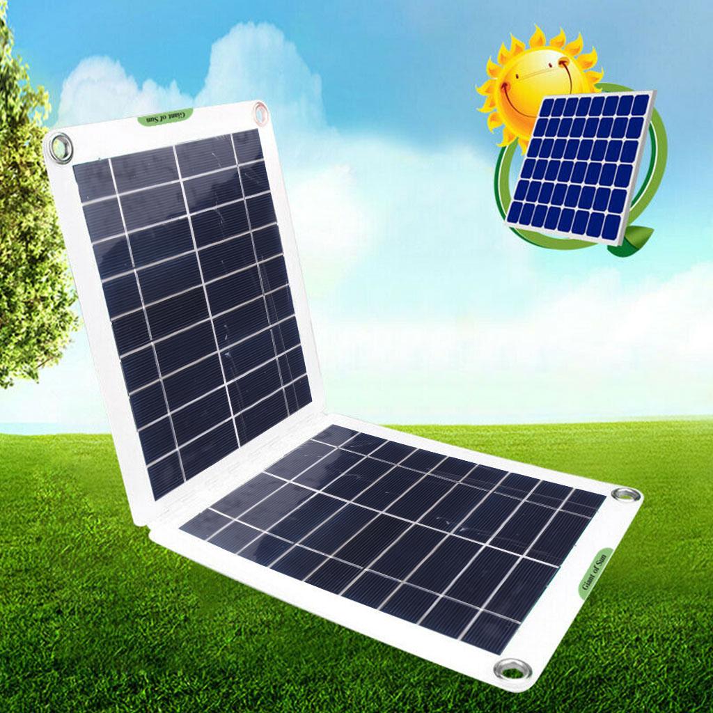 Solar Panel Portable Monocrystalline Solar Charger for Power Station Caravan Boat Camping Camper Car Off-grid Home RV