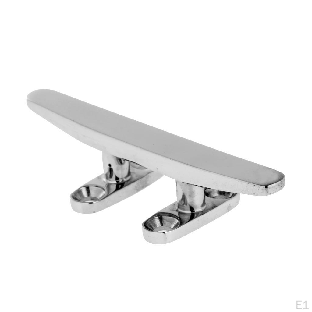 3 316 Stainless Steel Heavy Duty Hollow Base Boat Cleat 4"