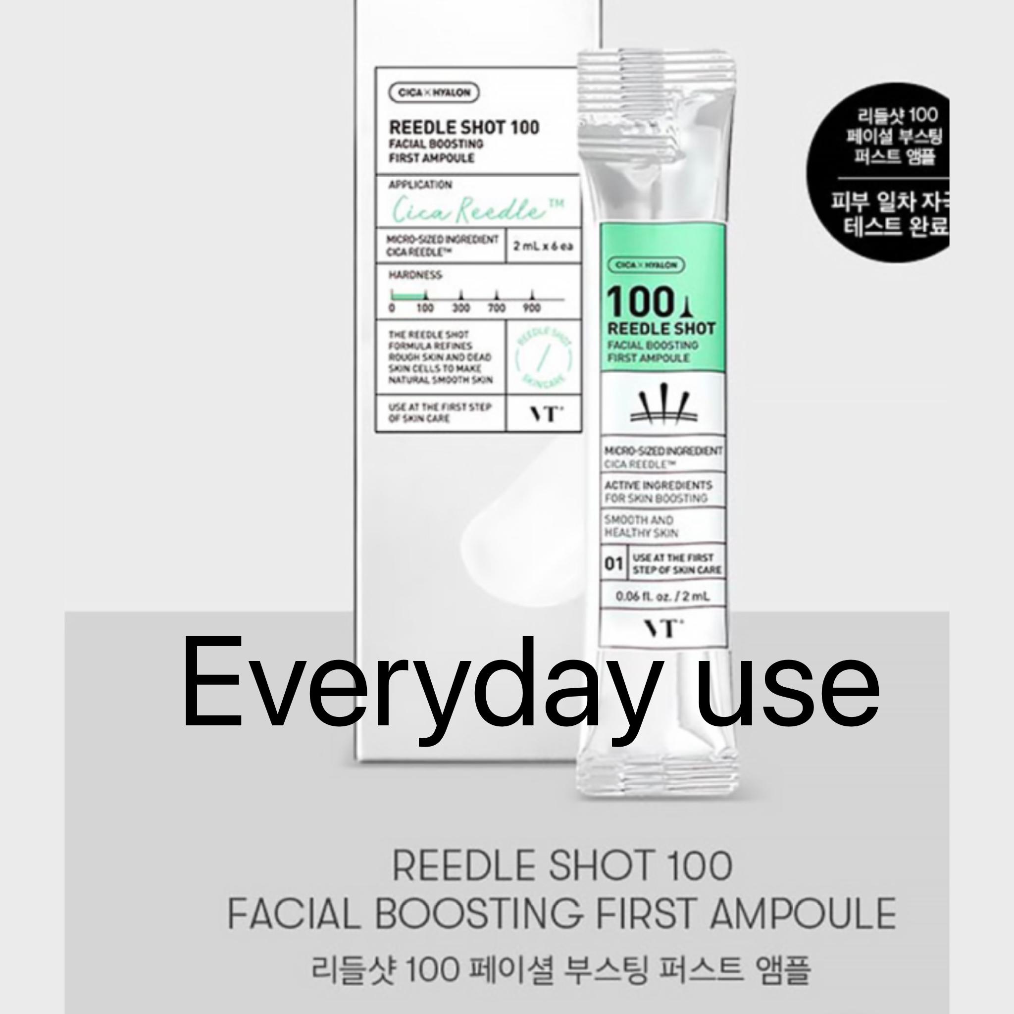 

VT REEDLE SHOT 100, 300 Корейская первая ампула для укрепления лица / 2 мл x 6 стиков 100 shot