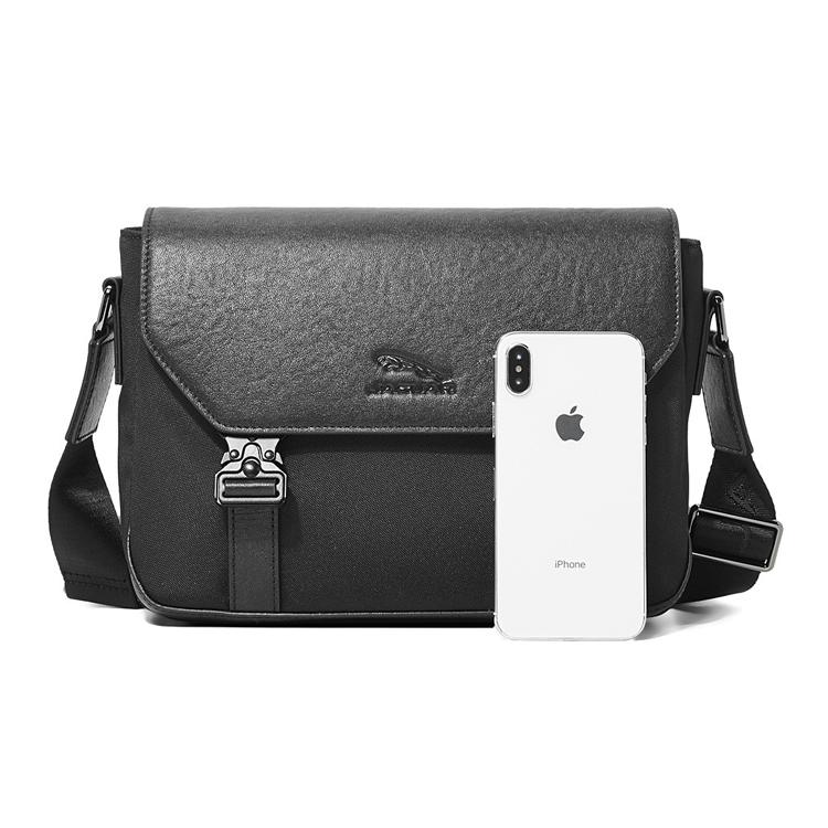 New JAGUAR Canvas Crossbody Bag, Shoulder Bag Men's Black JA1T1220023101