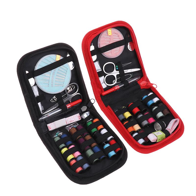Přenosná šicí sada Kompletní šicí box DIY Vyšívání Ruční šicí sada nástrojů Cestovní domácí nářadí Šicí příslušenství