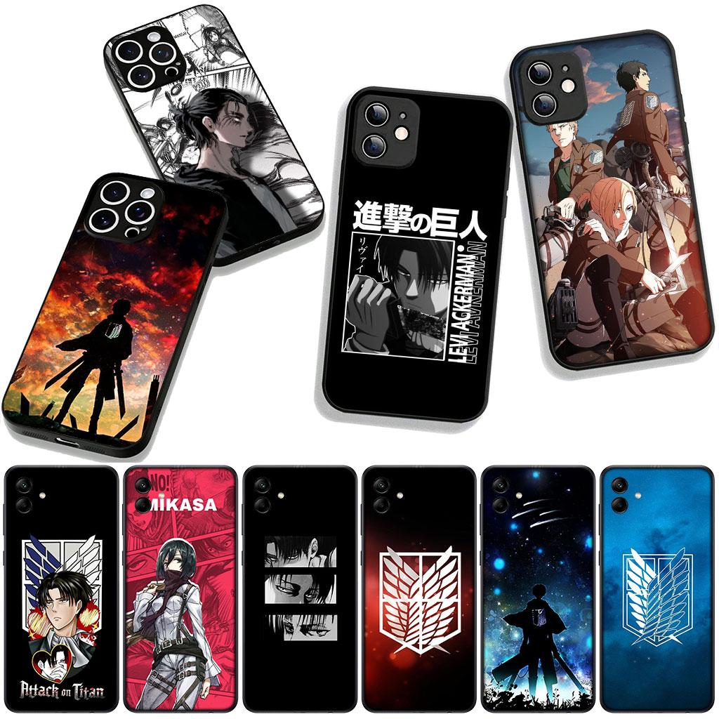 Attack Jaeger on titan Eren Anime Levi Case for Samsung Galaxy A36 A17 A26 A07 A35 A54 A53 A13 A33 A34 S8 S9 S20 S21 FE S10 Plus