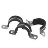 304 Stainless Steel U-Bolt Saddle Clamp with Rubber Strip for Secure Pipe and Cable Fastening
