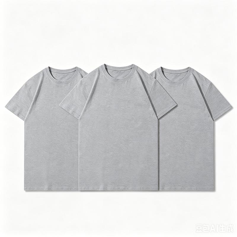 3pcs Cotton Short Sleeves Tees Plus Size Solid Color Summer Men's Loose Sports Running T-shirt Tops
