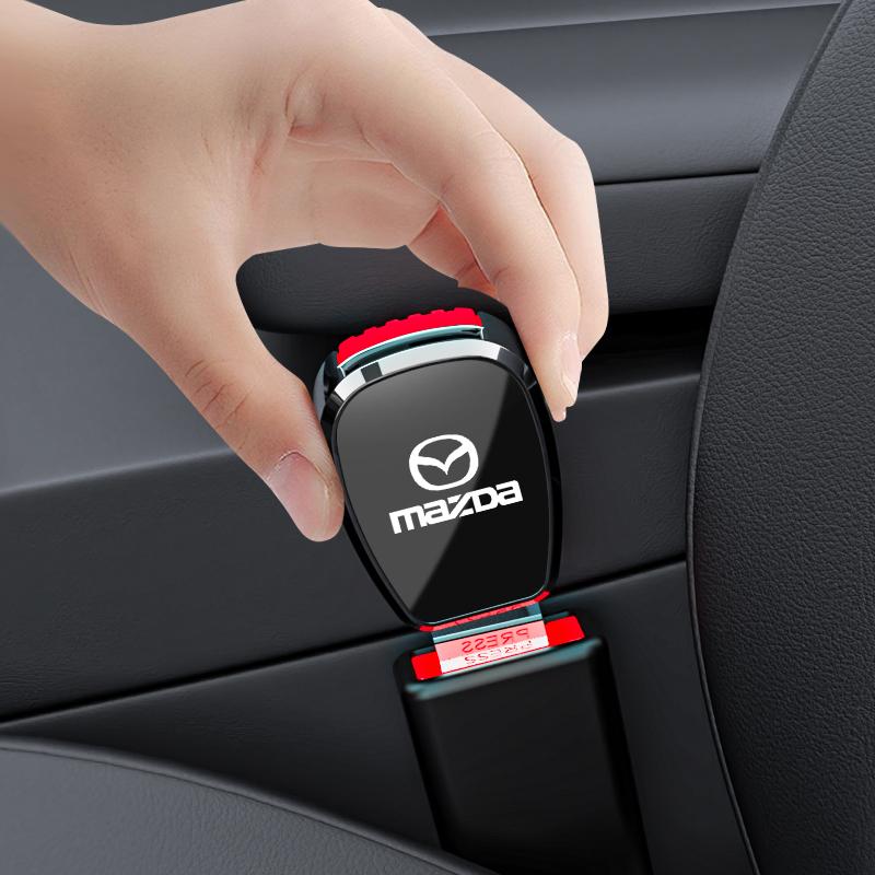 Car Seat Belt Clip Extender Customization Emblem Accessories For Mazda 3 6 CX5 2 CX3 CX9 MX5 RX8 Axela Demio Atenza MS GJI GH