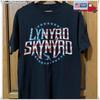 Rare Lynyrd Skynyrd American Flag Logo Unisex Black T-shirt, Size S-5XL