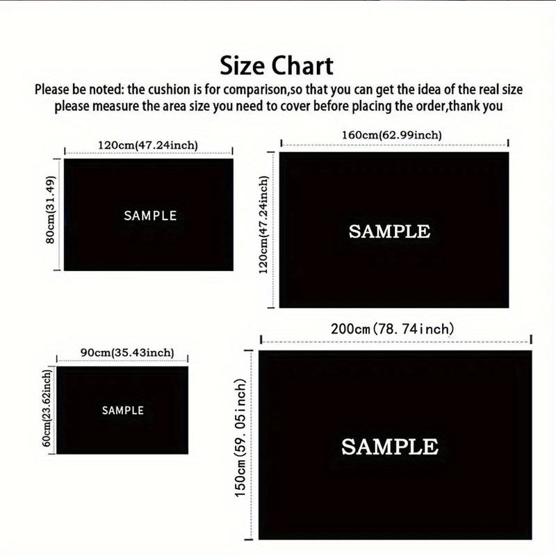 1pc Minnie Pattern Area Rug Soft Flannel Floor Mat for Living Room,Office,Bedroom and Carpet,Sofa Coffee Table Floor Mat