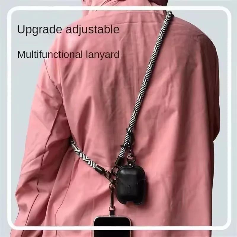 8MMx120CM Adjustable Phone Lanyard Detachable Neck Cord Universal Crossbody Strap for Mobile Phone Case Lanyards Thickness