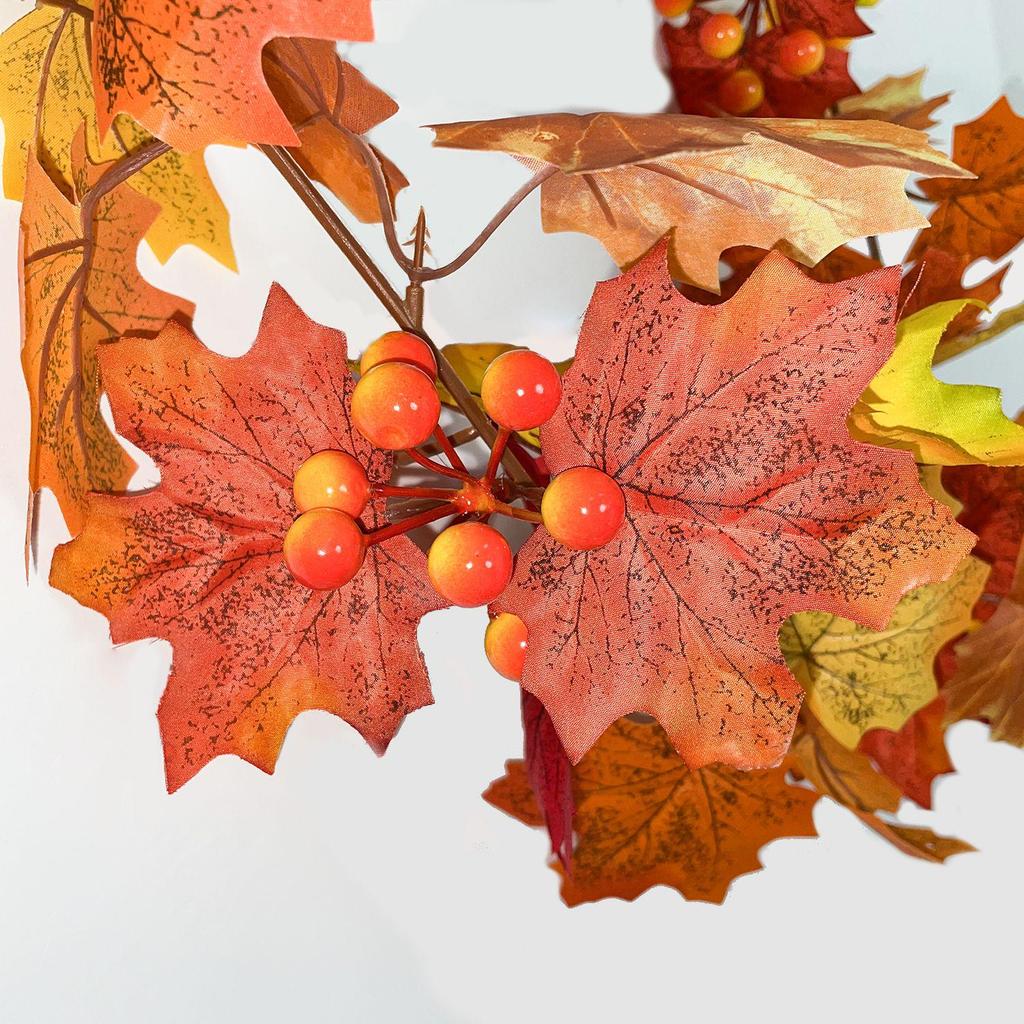 Sztuczne girlandy z liści klonu na Boże Narodzenie, wesele i do dekoracji domu