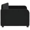 Vidaxl Sofa with Sleeping Function, Black, 80X200 Cm, Upholstered In Velvet