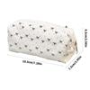 Black Bows Pencil Case Large Capacity School Supplies Polyester Fabric Bag For Stationery Storage