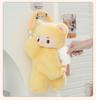 Plush Monkey Car Tissue Holder: Cute Cartoon Doll Pull-Out Tissue Box for Interior.