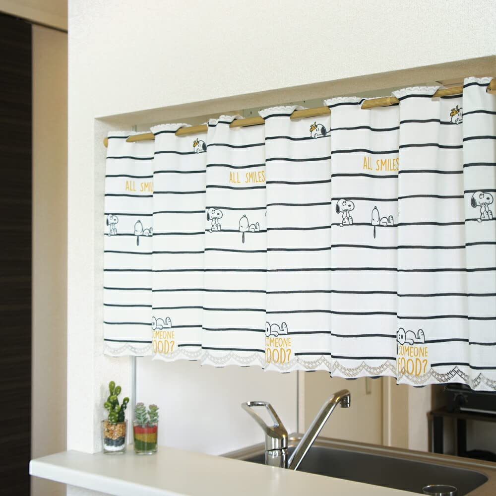 

Noren Kobo Кафе Снупи ВСЕ 120см Шириной x 45см Маленькое Окно Приватность 93887 Занавеска, УЛЫБКИ, Длинная, Ширма,