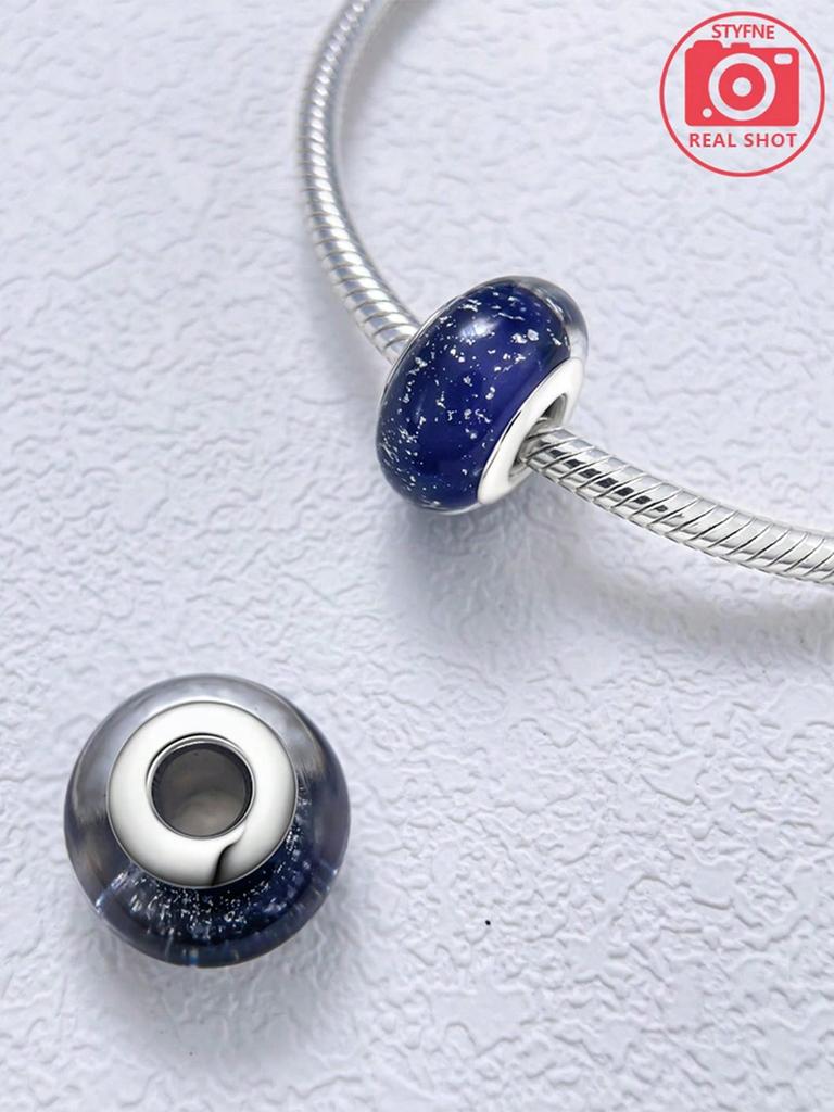 Charms Plata Colorful Starlight Points Beads Charm Copper Plated Fit Charms Original Bracelet For Jewelry Making Diy Charm