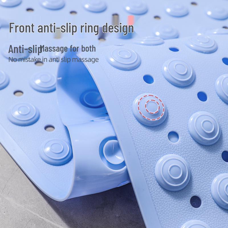 Non-Slip PVC Bathroom Mat with Suction Cups for Shower, Toilet, and Entrance